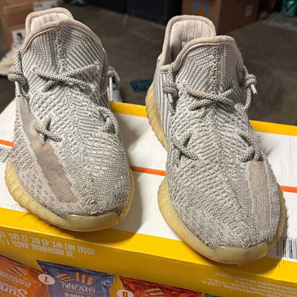 Yeezy Boost 350 V2 Taupe / Gum Sole Sneakers - Picture 2 of 5
